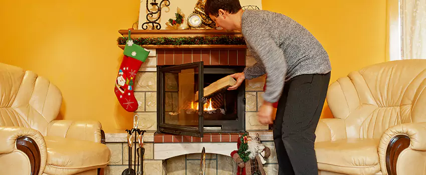 Rusted Metal Fireplace Restoration in Pueblo West, Colorado